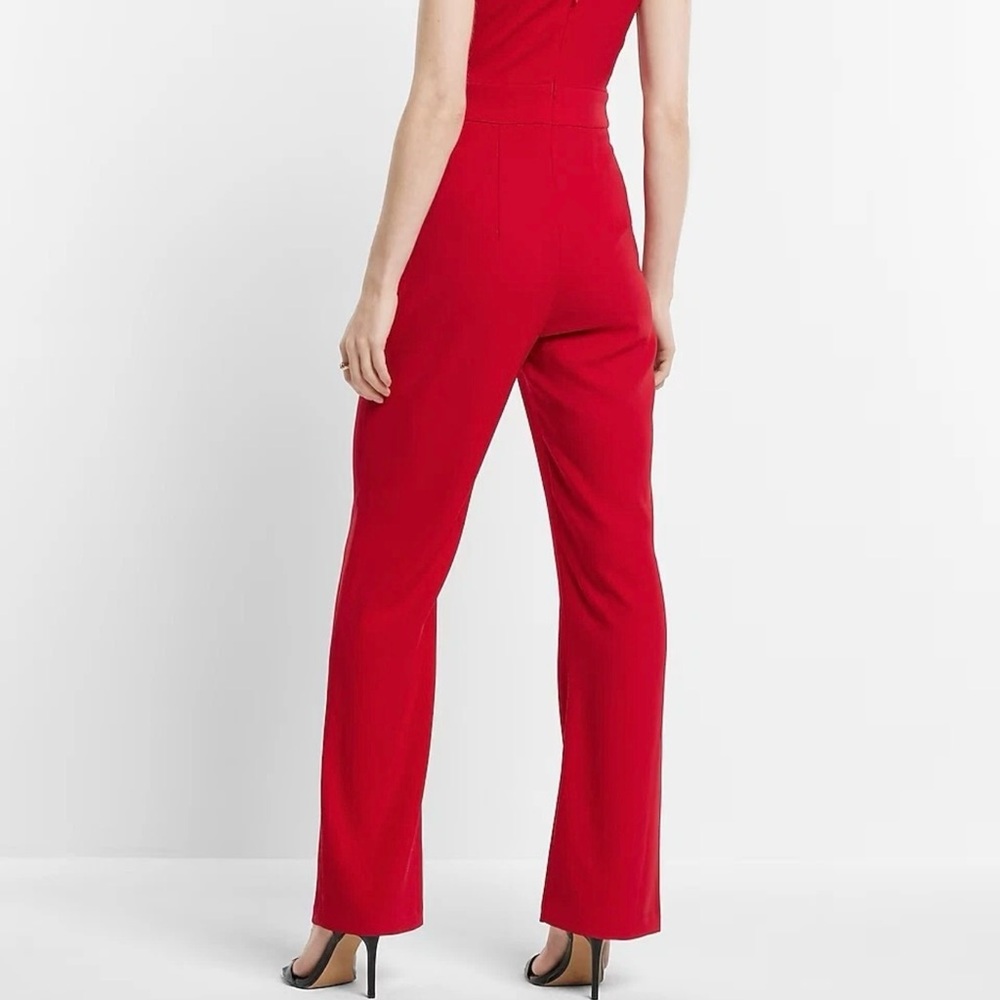 Size 14 Red Halter Jumpsuit - Picture 3 of 12